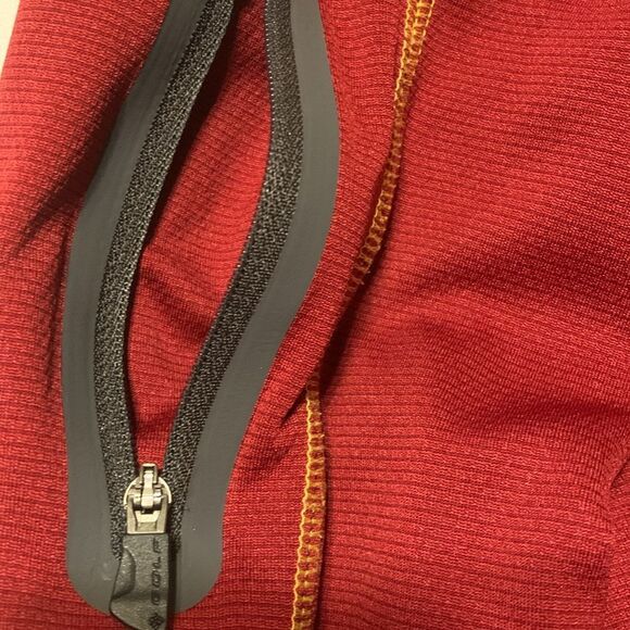 Columbia Golf Size Small Burgundy quarter zip Athletic Jacket - Picture 5 of 7